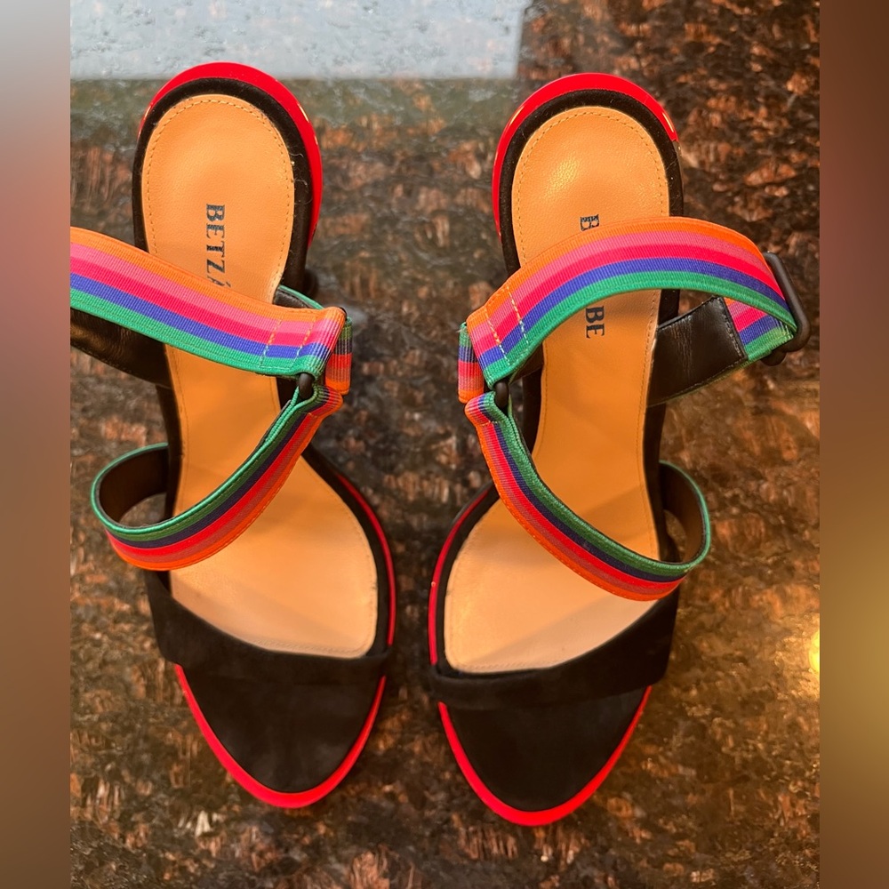 NEW - BETZÁBE Selena Pride Strap Sandal - Size 7 - Picture 6 of 11